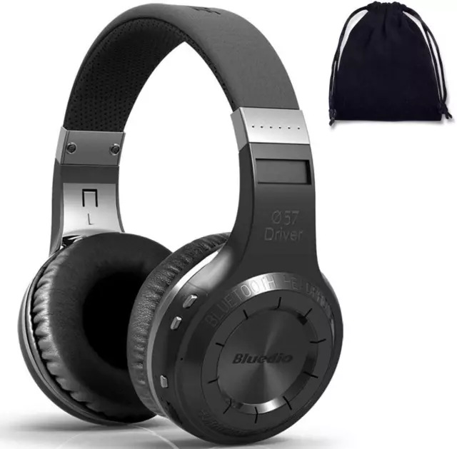 Bluedio HT Turbine Wireless Bluetooth 5.0 Stereo Headphones with Mic Black