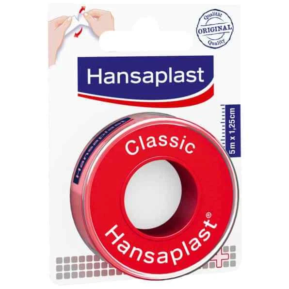HANSAPLAST Fixierpfl.Classic 1,25 cmx5 m 1 St Pflaster