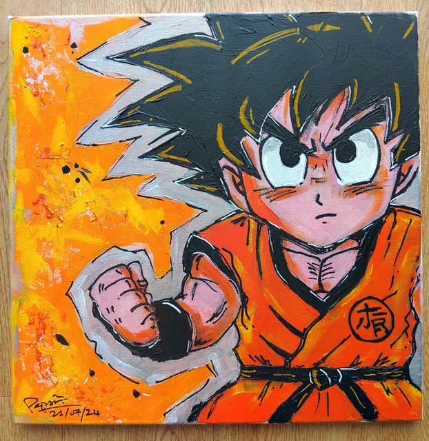 Tableau dragon ball super Gt son goku poster toile vegeta sans cadre 70×100cm