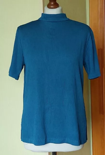 Women's Hugo Boss Short Sleeve Blue Shirt/Top, Size M/L