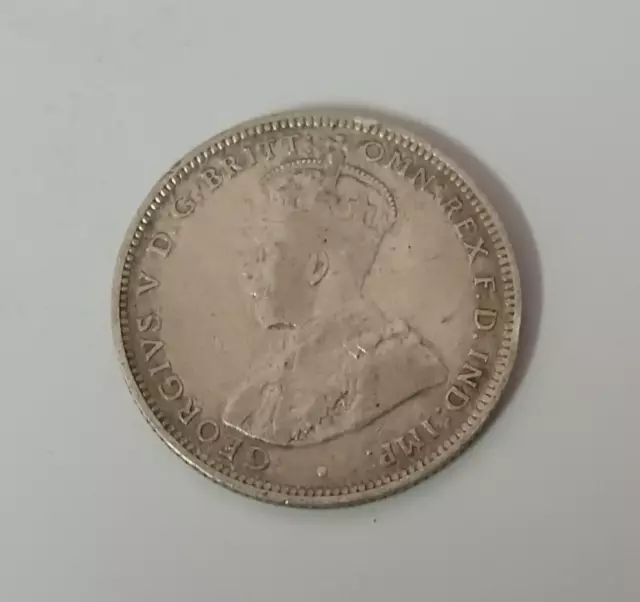 1913 British West Africa One Shilling King George Coin