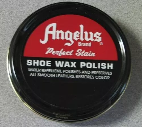 Angelus Shoe Boot Polish Shine Leather Paste Protector Waterproof 3 oz. Can