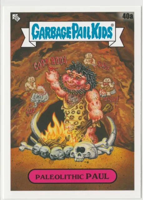 2021 Topps Garbage Pail Kids Food Fight Paleolithic Paul 40a GPK sticker