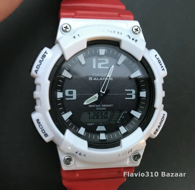CUSTOM CASIO AQ S810W 5208 Tough Solar Analog Digital 100M H2O