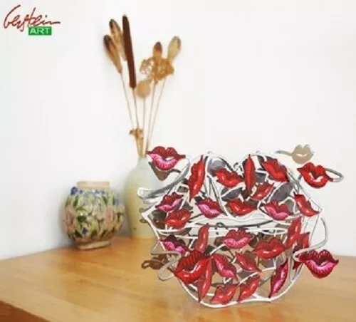 Escultura Pop Art Metal 100 Besos de DAVID GERSTEIN