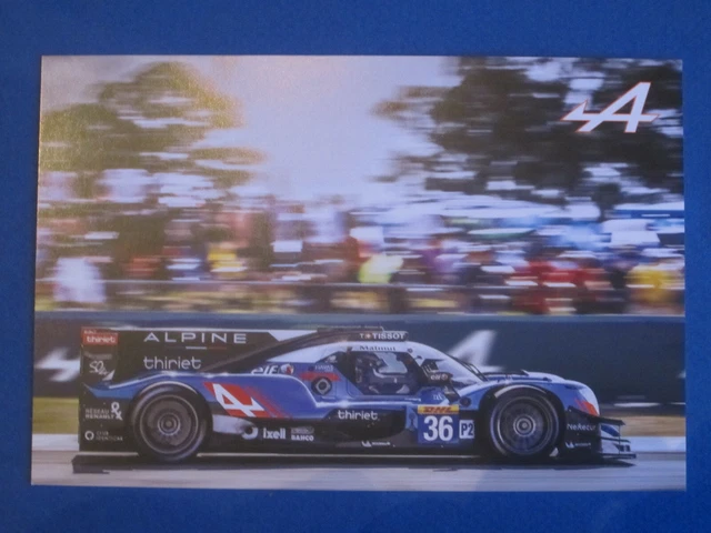 Carte Team Signatech Alpine  - N°36- Non Dedicace   - 24 H Du Mans 2019