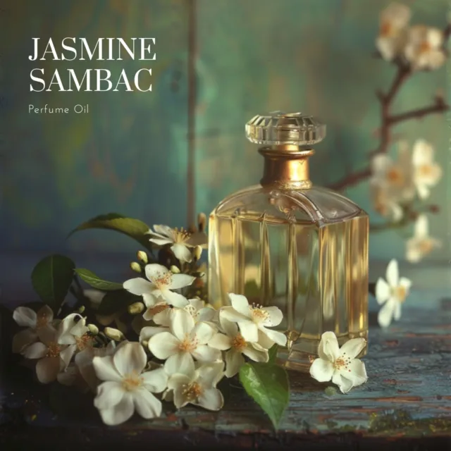 Jasmine Sambac Soliflore Perfume Oil, 100% Natural.