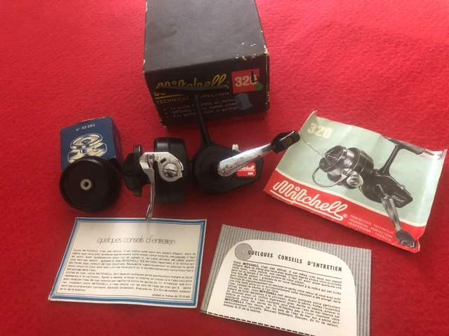 Moulinet Mitchell 300 Ancien – Avec Bobine, Boîte Et Notice (très Bon état)