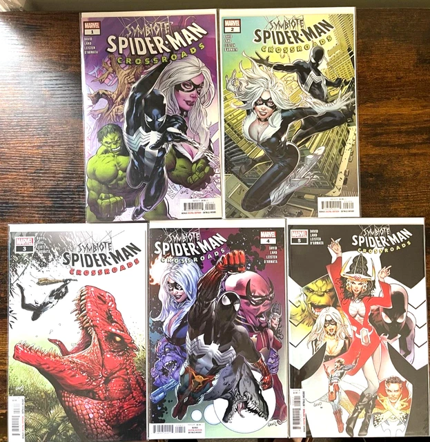 Symbiote Spider-Man Crossroads #1-5 2 3 4 Full Set Lot Land 2021 Marvel Comic Nm