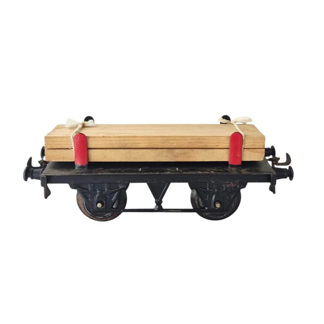 HORNBY O N°2 LUMBER WAGON RS 669 Lg 33 cm 1923/25 BON ÉTAT BOITE D