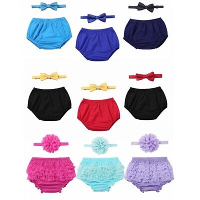 Infant Baby Boys Girl 1st Birthday Bloomers Bow Tie Photo Props Set 12-18 Months