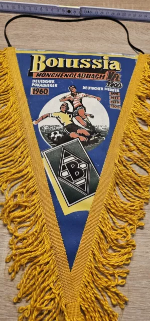 VFL Borussia Mönchengladbach 1900 Fussballwimpel 70er Jahre selten 3