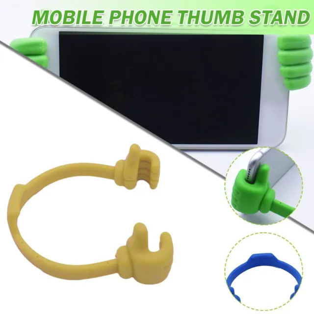 Thumbs Up Cell Phone Stand Adjustable Flexible Mobile Phones Tablet Holder E