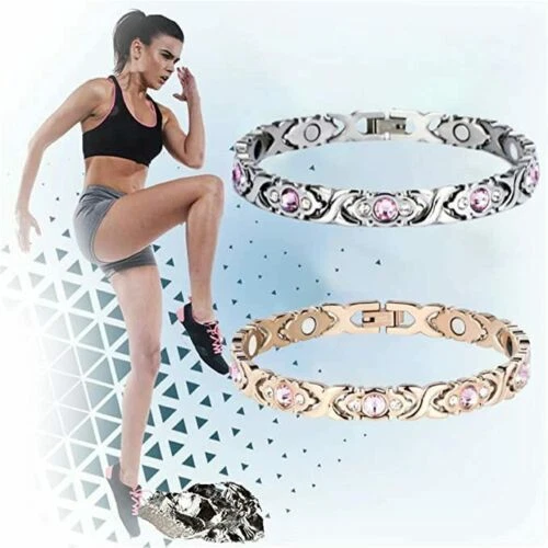 4000ions Bracciale Magnetico Donna Slimfit Germanio Linfa Detox Bracciale Regalo