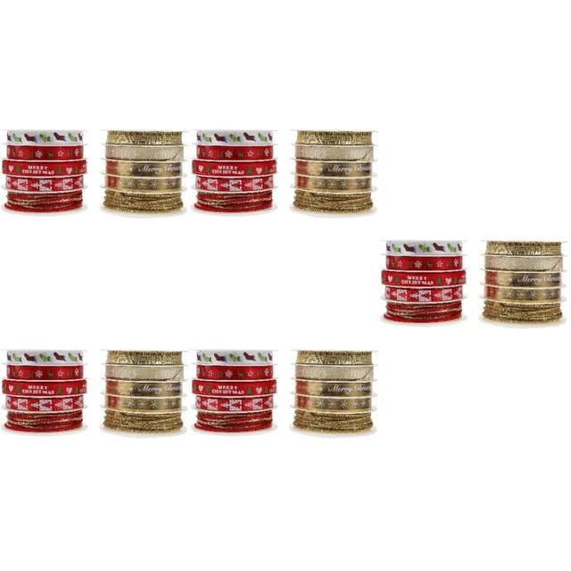 10 Sets silk satin ribbon Dekorative Band Geschenk Paket Band Weihnachten Verpac