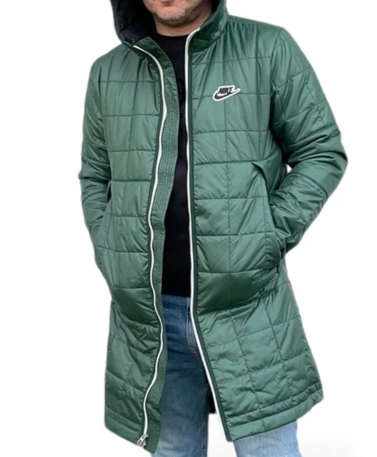 MENS NIKE SYNTHETIC FILL Fleece Winter Hooded Jacket Coat Aj7956 222 Green 59.99 PicClick UK