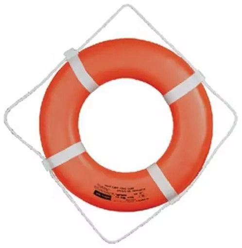 Cal June Bouys 24 Orange Ring Buoy W/Straps GO-24