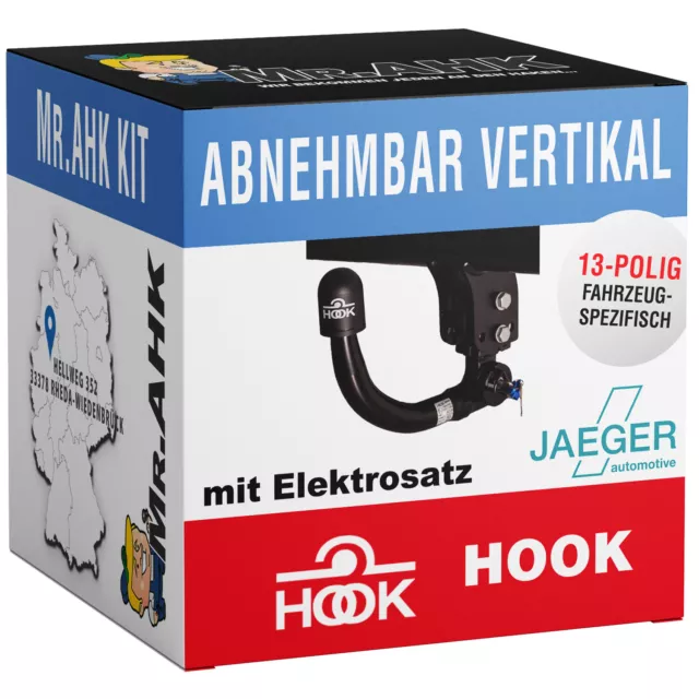 Für C-Klasse W204 S204 Hook Anhängerkupplung vert. abnehmbar mit 13po spezifisch