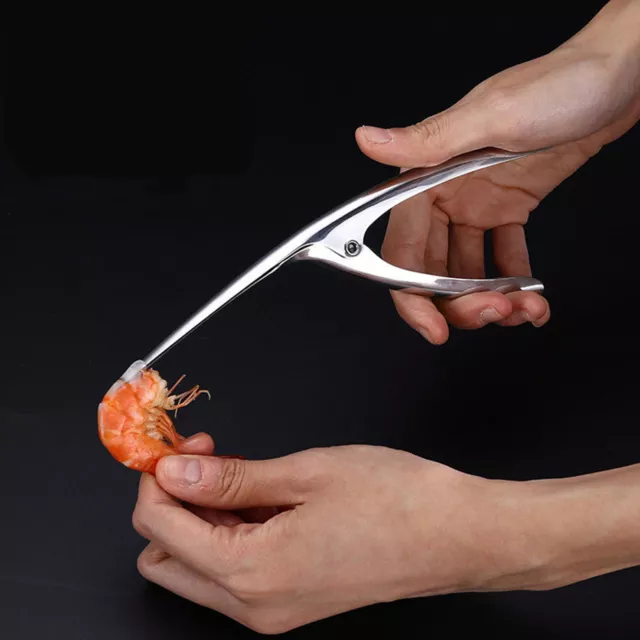 En acier inoxydable éplucheur crevettes Deveiner Peel Device outils de cuisine 3