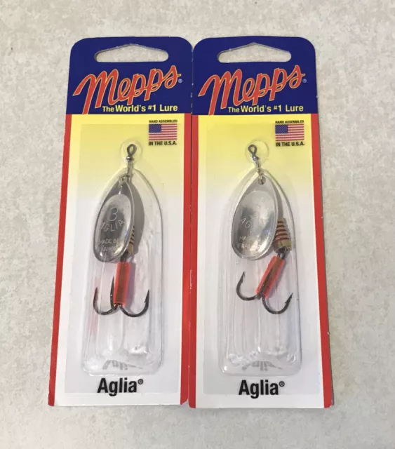 MEPPS AGLIA #4 and 5 spinners lot (10-pack ) fishing lures with