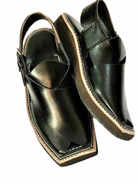 Men's Kaptan Special Double Sole Peshawari  Leather Hand Made SandalFlip Flops