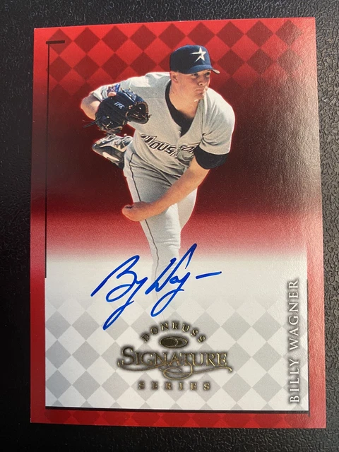 1998 DONRUSS Billy Wagner HOUSTON ASTROS SIGNATURE SERIES ON CARD AUTOGRAPH AUTO 1998 DONRUSS Billy Wagner HOUSTON ASTROS SIGNATURE SERIES ON CARD AUTOGRAPH AUTO