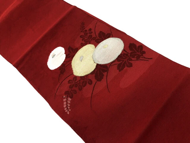 6265812: Japanese Kimono / Vintage Nagoya Obi / For Summer / Woven Kiku