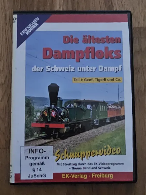 DVD Eisenbahn Kurier Die ältesten Dampfloks der Schweiz unter Dampf - Genf 8252