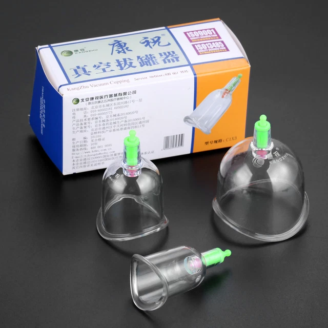 3 un. tazas de ventosas giratorias curva para articulaciones terapia de vacío tradicional magnética