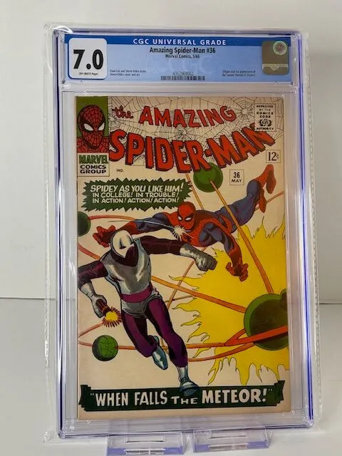 Amazing Spider-Man #36, CGC 7.0, Silver Age, 1st APP the Looter, Marvel (1966)