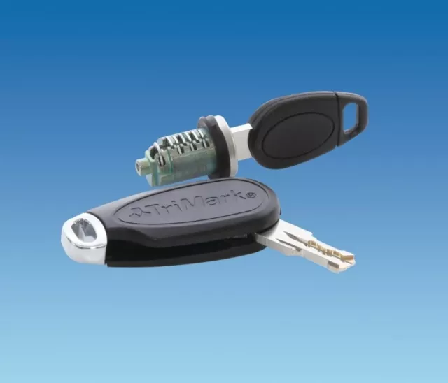 Trimark Caravan Motorhome Door Lock Snake Cut Barrel Cylinder + 2 Keys S276