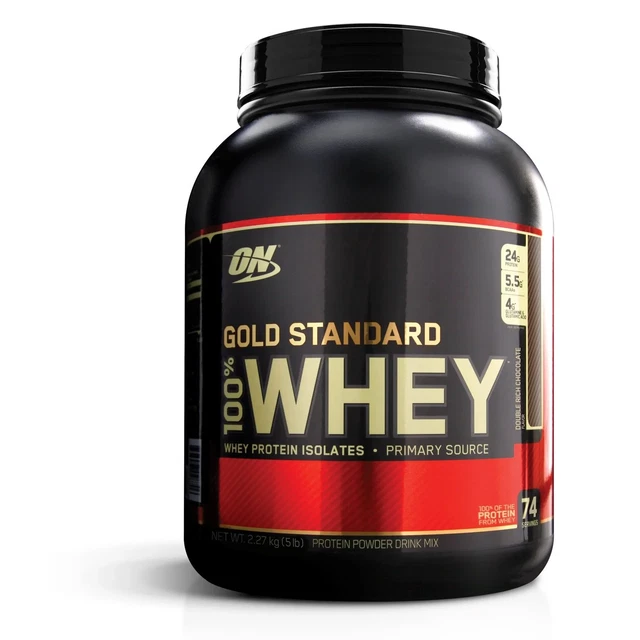 OPTIMUM NUTRITION Gold Standard 100percent Whey Protein Powder 5lb / 2.27 kg