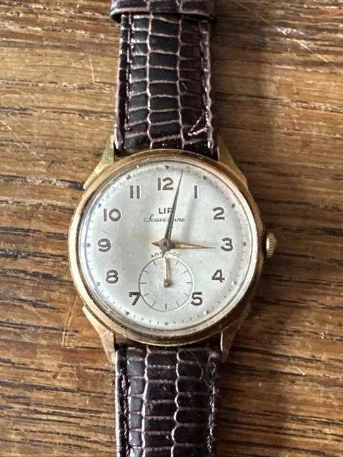 Montre Lip Femme Mécanique Plaqué Or Vintage - Fonctionne - Occasion
