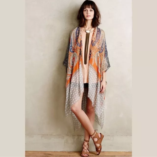 Anthropologie Subtle Luxury Sunlit Kimono OS