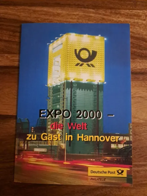 Ganzsache EXPO 2000, Hannover, 4 Briefmarken mit Sonderstempel