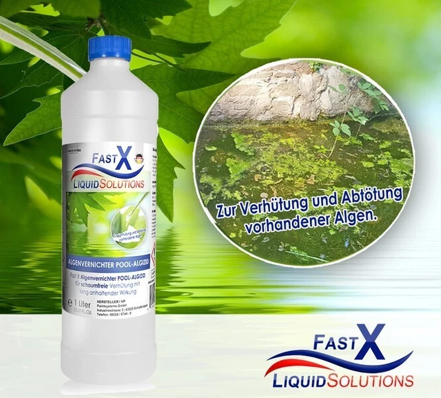 ALGENVERNICHTER ALGEN STOPP Teich Fadenalgen FastX Algenvernichter 1 L