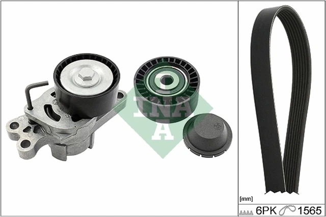 Set cinghie trapezoidali INA 529 0149 10 per PEUGEOT 206 2A PARTNER SW 2E CC 2D furgone
