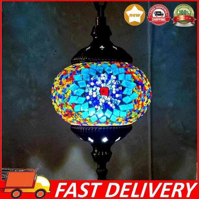 TURKISH MOROCCAN MOSAIC Ceiling Hanging Pendant Light Hardwired - View #5