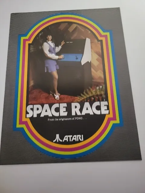 Flyer  ATARI -SPACE RACE     Arcade Video Game advertisement original see pic