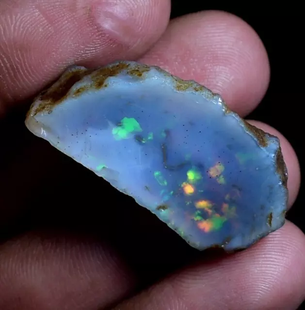 Beautiful Natural Ethiopian Opal Raw, Multi Fire Big Opal Rough 40.00 Ct OOP-321