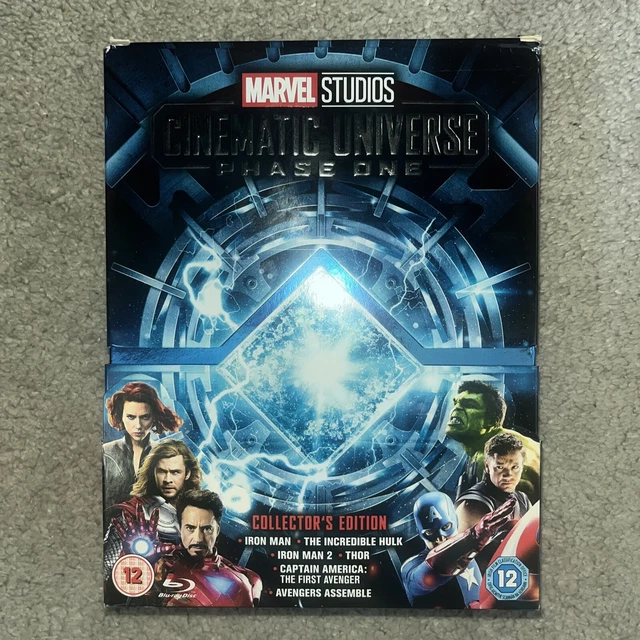 MARVEL STUDIOS CINEMATIC Universe Phase One Collectors Edition Blu Ray ...