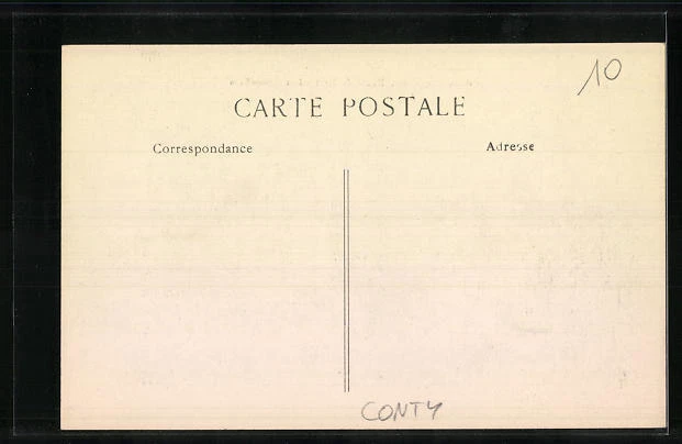 CPA Conty, Bout de la Rue Verte, Route de Breteuil et Granvillers 2
