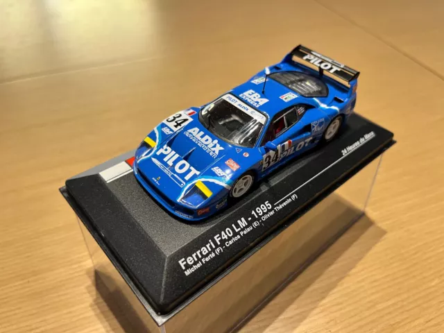 FERRARI F40 LM (1995) 24 HEURES DU MANS ALTAYA 1:43 AUGE FEHLT EIN SPIEGEL Crist