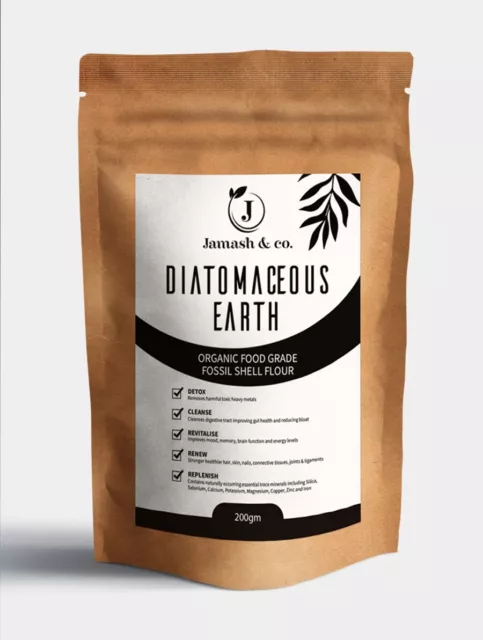 Diatomaceous Earth Organic ULTRA FINE Food Grade Fossil Shell Powder-DE Powder