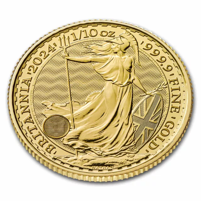 2024 Great Britain 1/10 oz Gold Britannia BU (King Charles III) 3