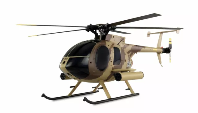 Elicottero Radiocomandato Brushless Amewi AFX MD500E Militare 325MM 6G RTF 4Ch