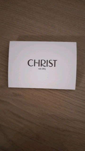 Christ Gutscheinkarte Christ Juwelier Gutschein Christ