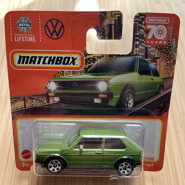 Matchbox 1976 Volkswagen Golf GTI MK1 97/100 MBX Metro - 70 Years - Scala 1:64