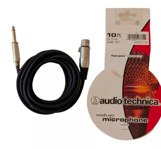 Audio-Technica AT-8311 1/4 Male to 3-pin XLR Female AT8311-10