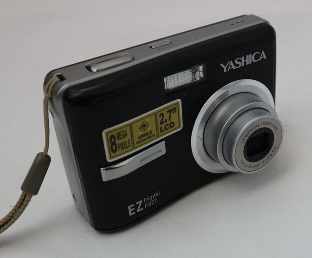 Yashica EZ Digital F827 8.0MP Compact Digital Camera Black Tested